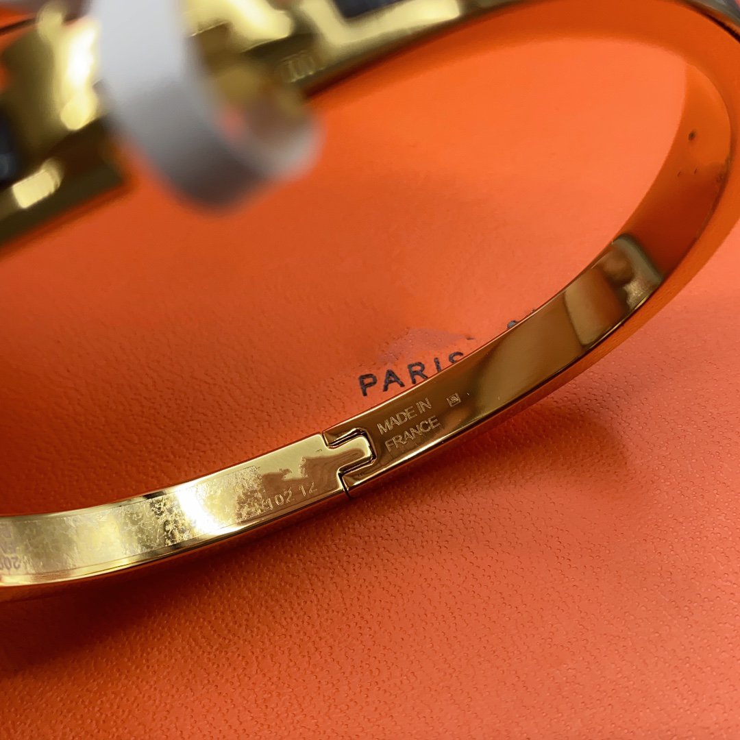 [Marin]CLASSIC HM CLIC BLACK 8MM ENAMEL BRACELET