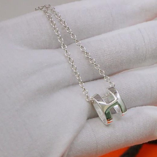 [Marin]HM NECKLACE H LETTER OVAL SERIES