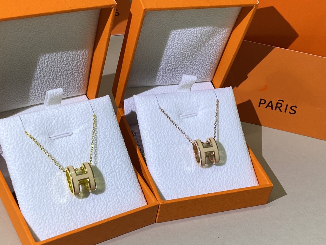 [Marin]HM CLIC YELLOW ENAMEL GOLD NECKLACE