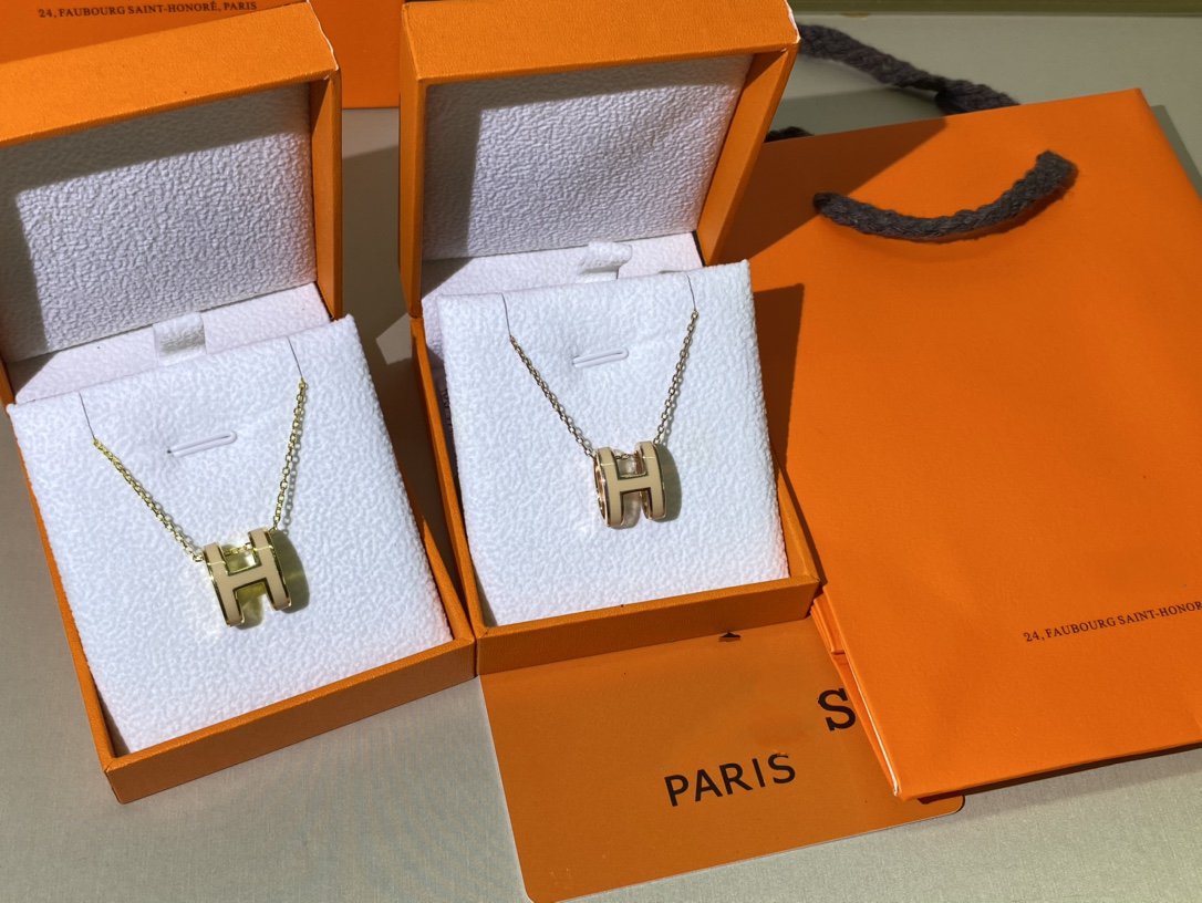 [Marin]HM CLIC YELLOW ENAMEL GOLD NECKLACE