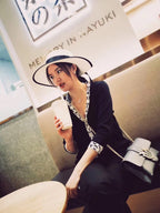 [Marin]HM FIRE PIG NOSE NECKLACE TRENDY STREET