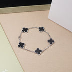 [⭐Shinejoy] COLLECTION DE BRACELETS CLOVER 5 MOTIFS ONYX