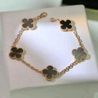 [⭐Shinejoy] CLOVER 5 MOTIF GRAY MOP BRACELET COLLECTION