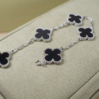 [⭐Shinejoy] COLLECTION DE BRACELETS CLOVER 5 MOTIFS ONYX