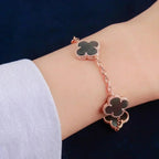 [⭐Shinejoy] CLOVER 5 MOTIF GRAY MOP BRACELET COLLECTION