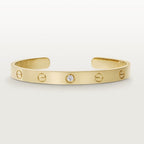 [Marin]LOVE BRACELET 6.1MM 1 DIAMOND OPEN CUFF