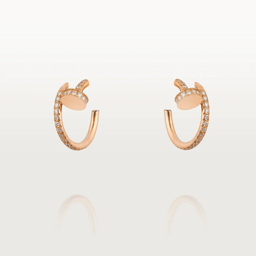[Marin]JUSTE EARRINGS 12.75MM PINK GOLD DIAMOND