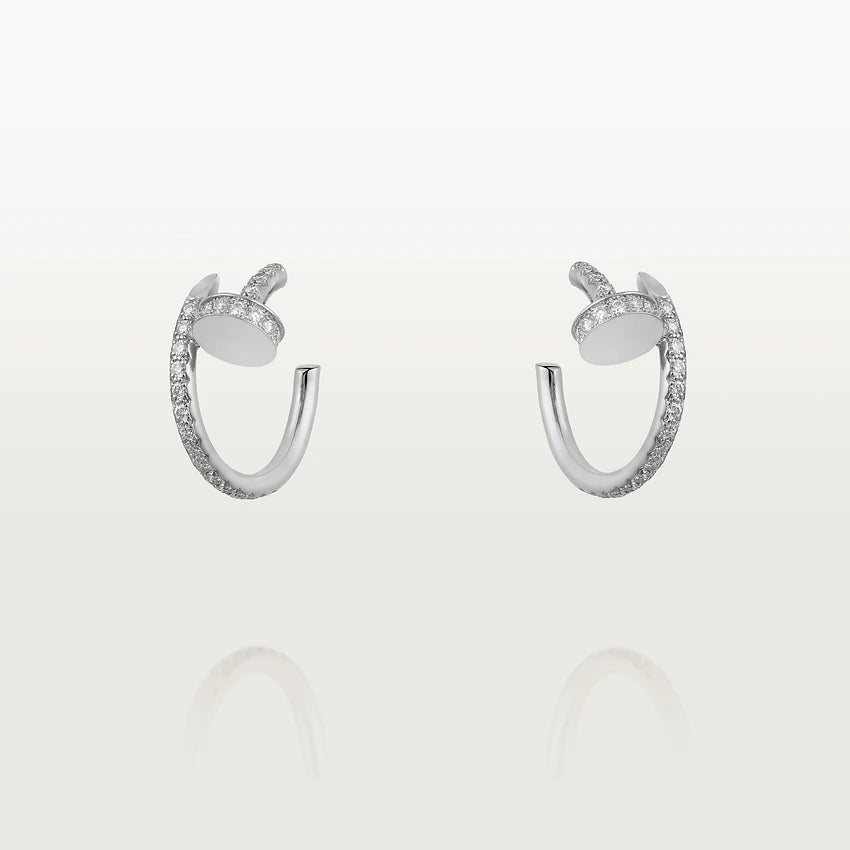 [Marin]JUSTE EARRINGS 12.75MM SILVER DIAMOND