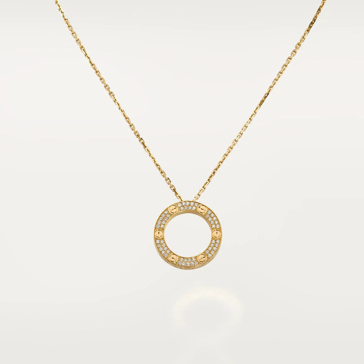 [Marin]LOVE NECKLACE ADJUSTABLE ROSE GOLD