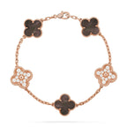 [⭐Shinejoy] CLOVER 5 MOTIF GRAY MOP BRACELET COLLECTION
