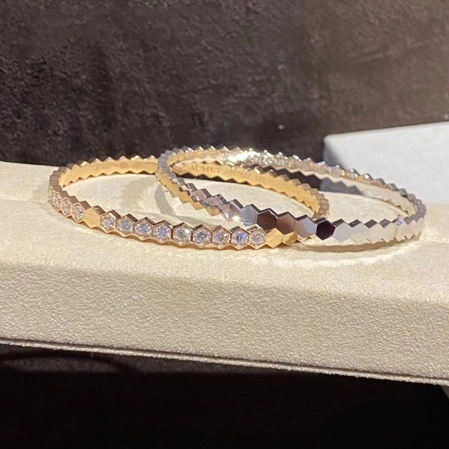 [Marin]BEE LOVE GOLD BRACELET FULL DIAMOND