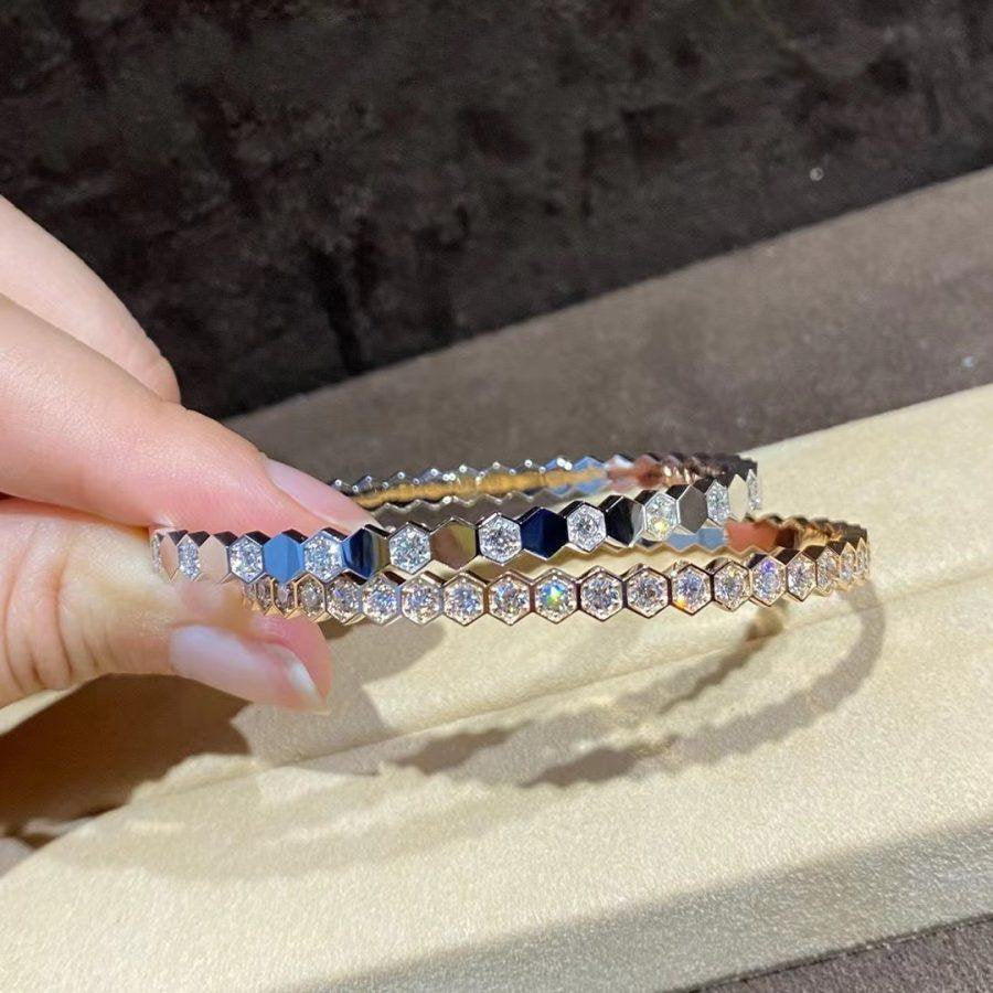 [Marin]BEE LOVE GOLD BRACELET FULL DIAMOND