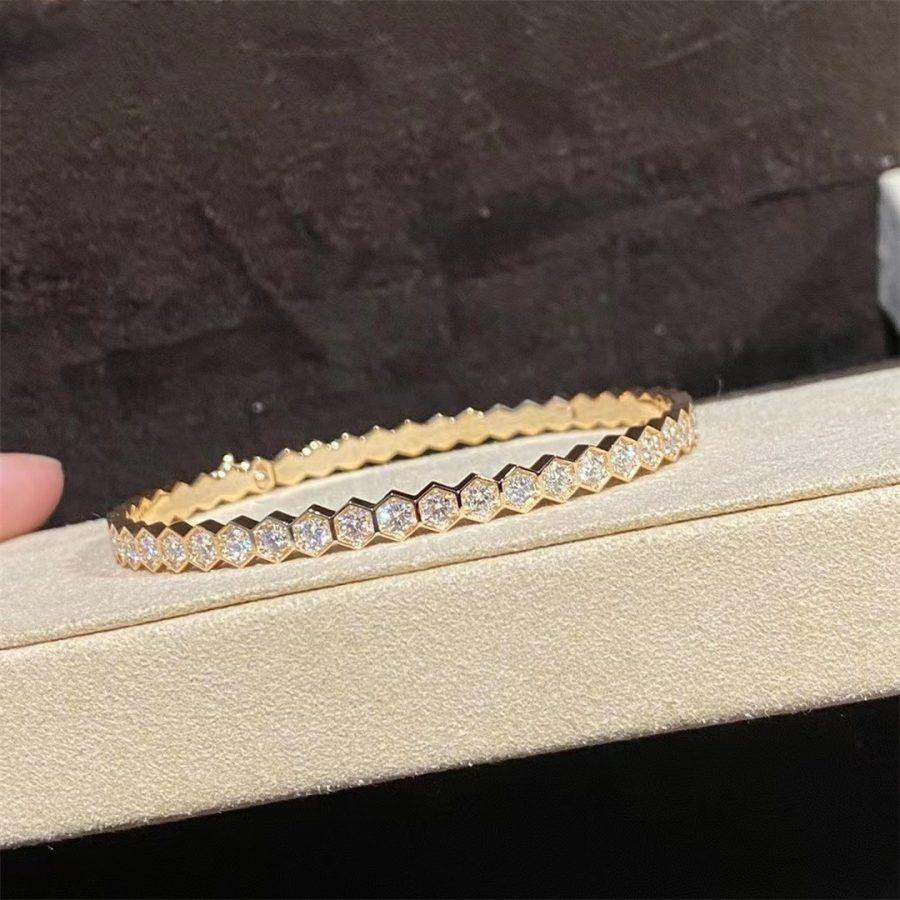 [Marin]BEE LOVE GOLD BRACELET FULL DIAMOND