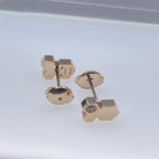 [Marin]BEE LOVE PINK GOLD DIAMOND EARRINGS