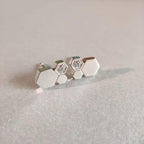 [Marin]BEE LOVE SILVER DIAMOND EARRINGS