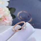 [Marin]BEE LOVE RING PINK GOLD 1 DIAMOND