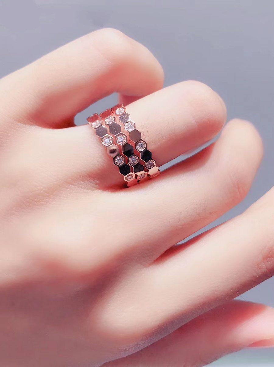 [Marin]BEE LOVE RING PINK GOLD DIAMOND