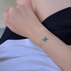 [Marin]JEUX BRACELET MALACHITE PINK GOLD 1 DIAMOND