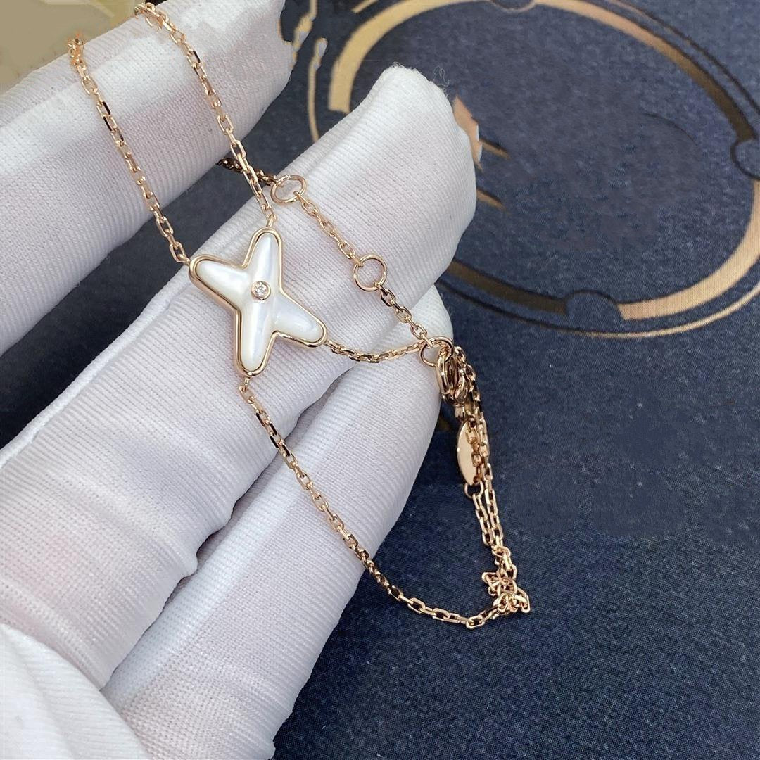 [Marin]JEUX BRACELET WHITE MOP PINK GOLD 1 DIAMOND