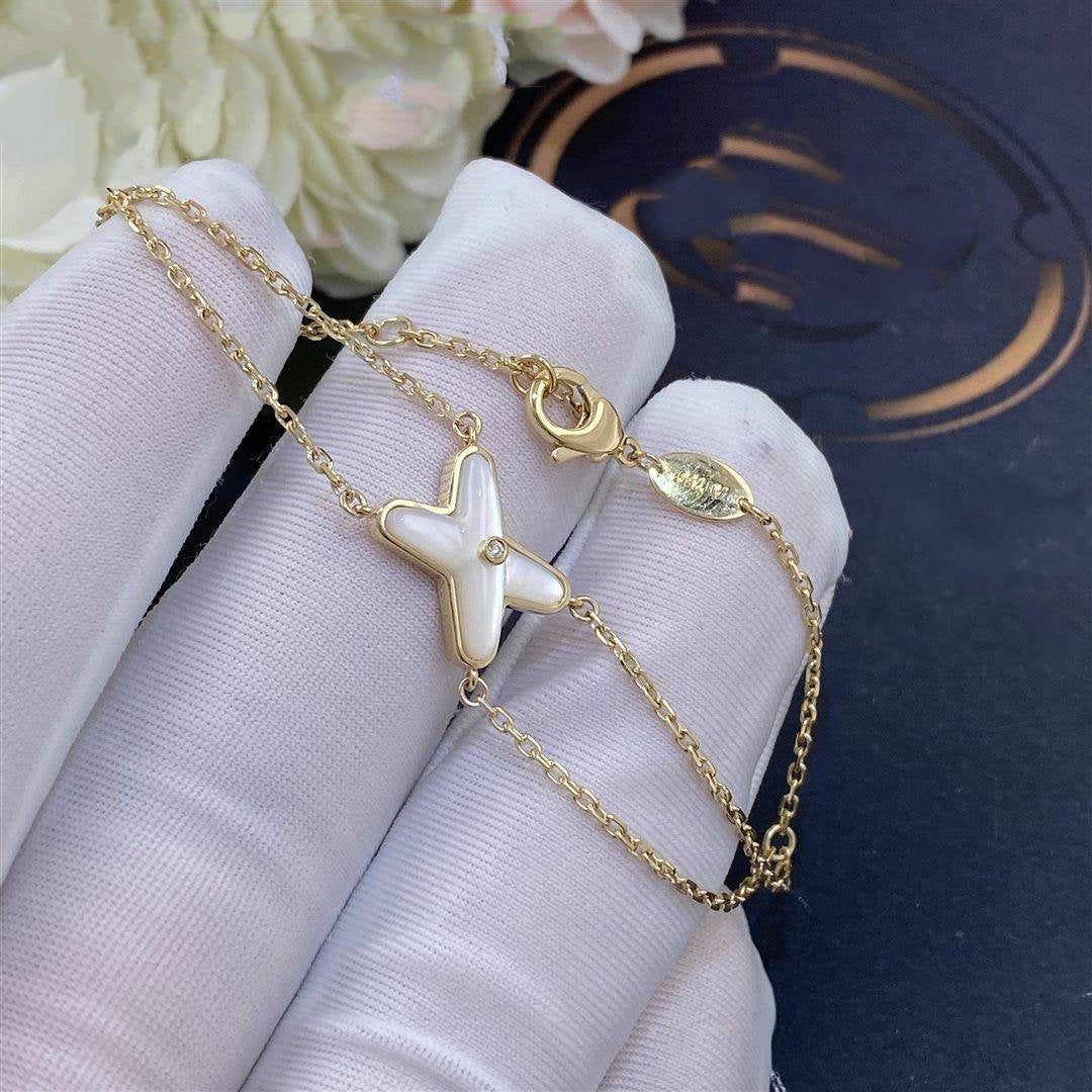 [Marin]JEUX BRACELET WHITE MOP GOLD 1 DIAMOND