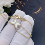[Marin]JEUX BRACELET WHITE MOP GOLD 1 DIAMOND