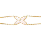 [Marin]JEUX BRACELET WHITE MOP GOLD 1 DIAMOND
