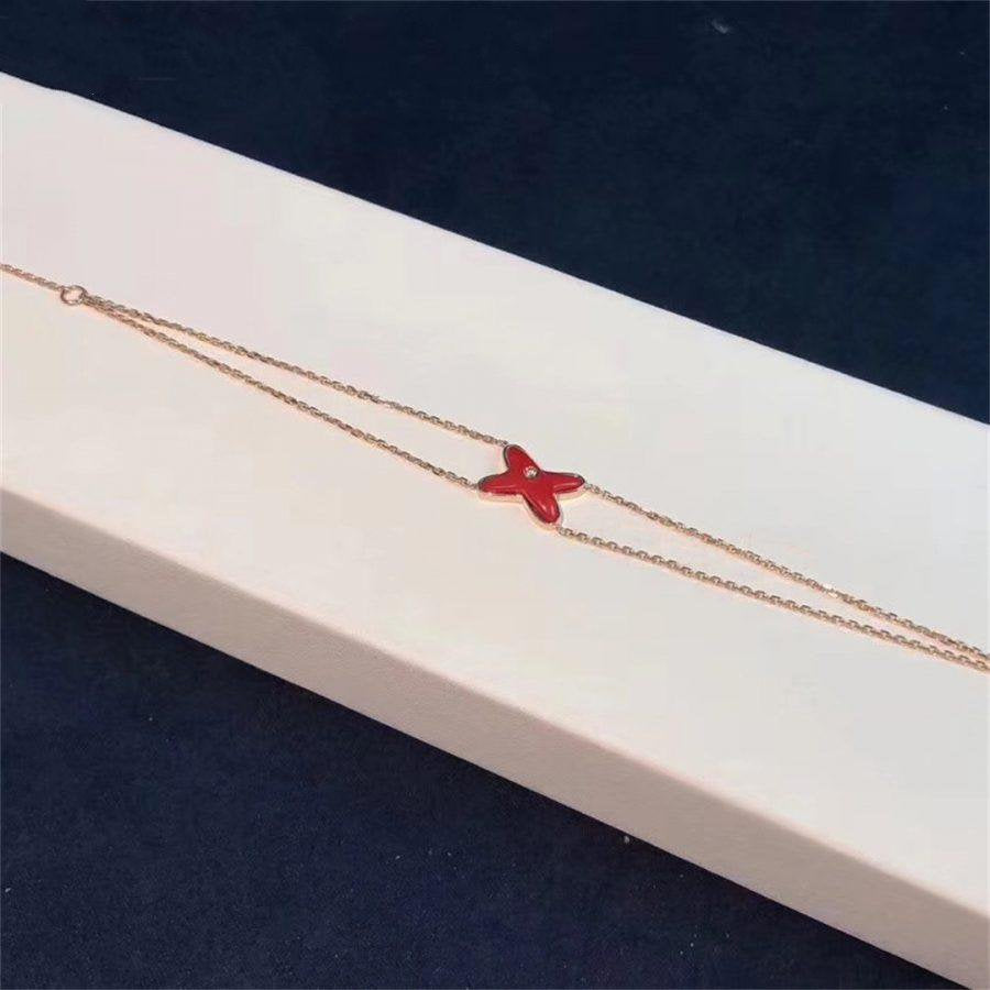 [Marin]JEUX BRACELET CARNELIAN PINK GOLD 1 DIAMOND