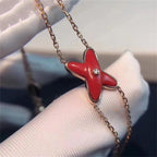 [Marin]JEUX BRACELET CARNELIAN PINK GOLD 1 DIAMOND