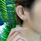 [Marin]JEUX DE SILVER DIAMOND EARRINGS