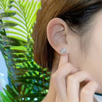 [Marin]JEUX DE SILVER DIAMOND EARRINGS