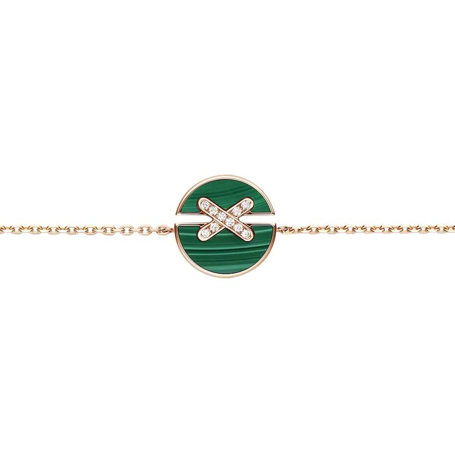 [Marin]JEUX DE BRACELET MALACHITE PINK GOLD DIAMONDS