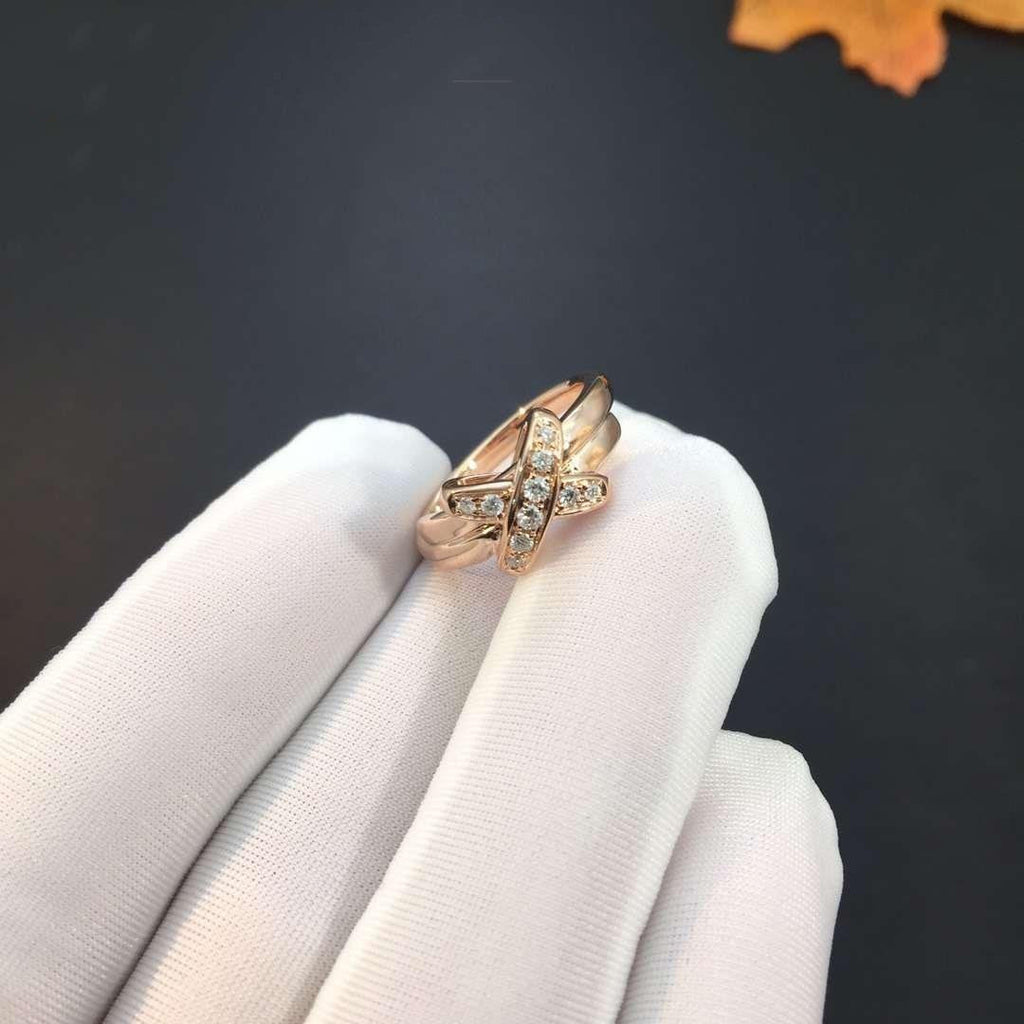 [Marin]JEUX DE PINK GOLD DIAMOND RING