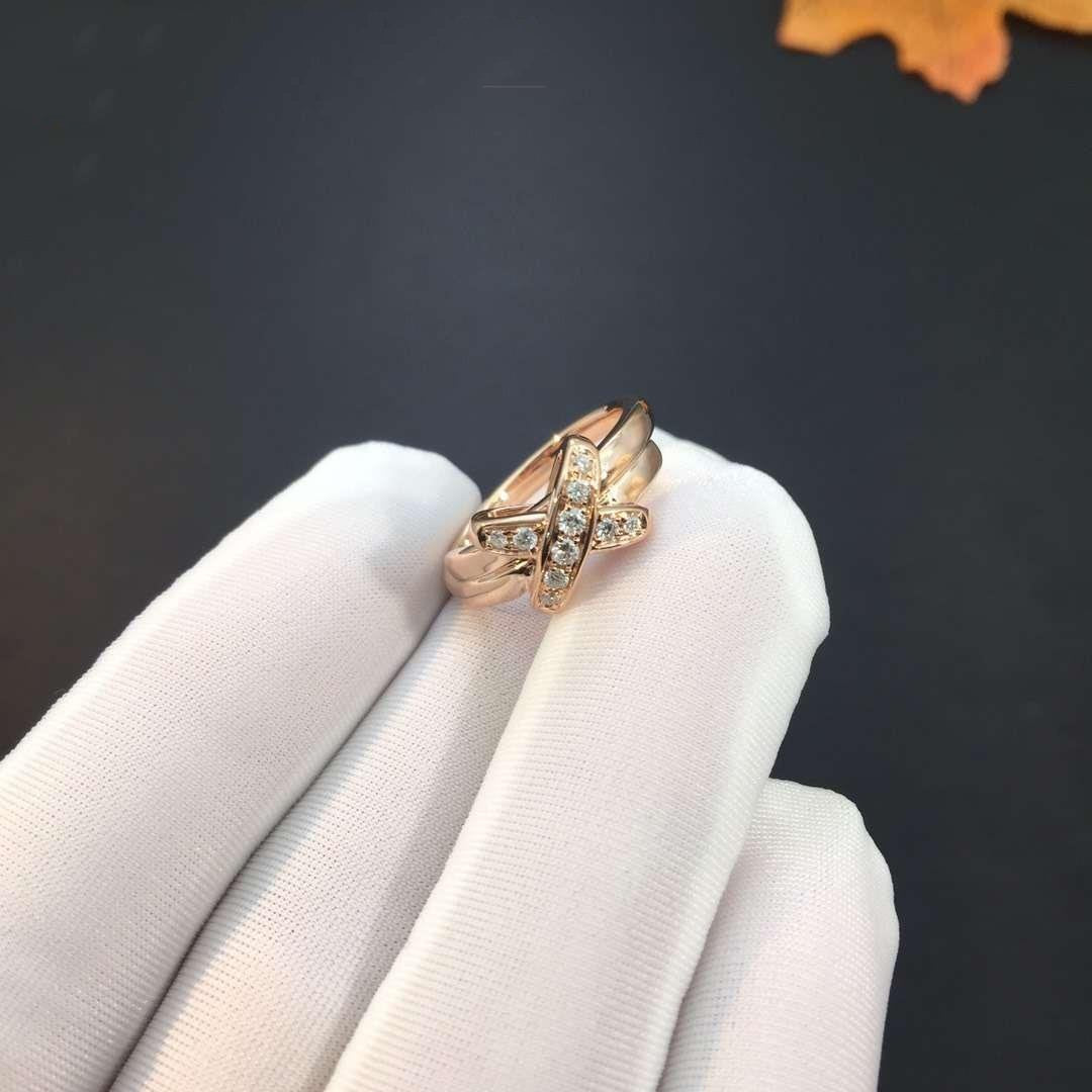 [Marin]JEUX DE PINK GOLD DIAMOND RING