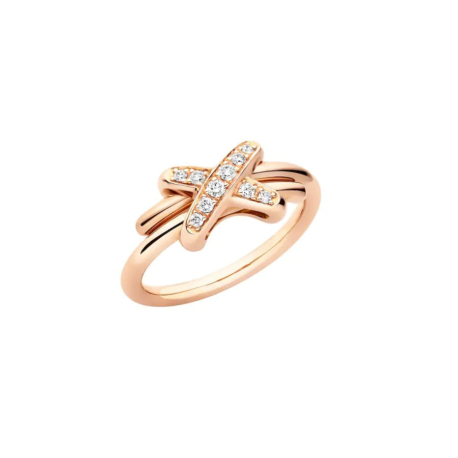 [Marin]JEUX DE PINK GOLD DIAMOND RING