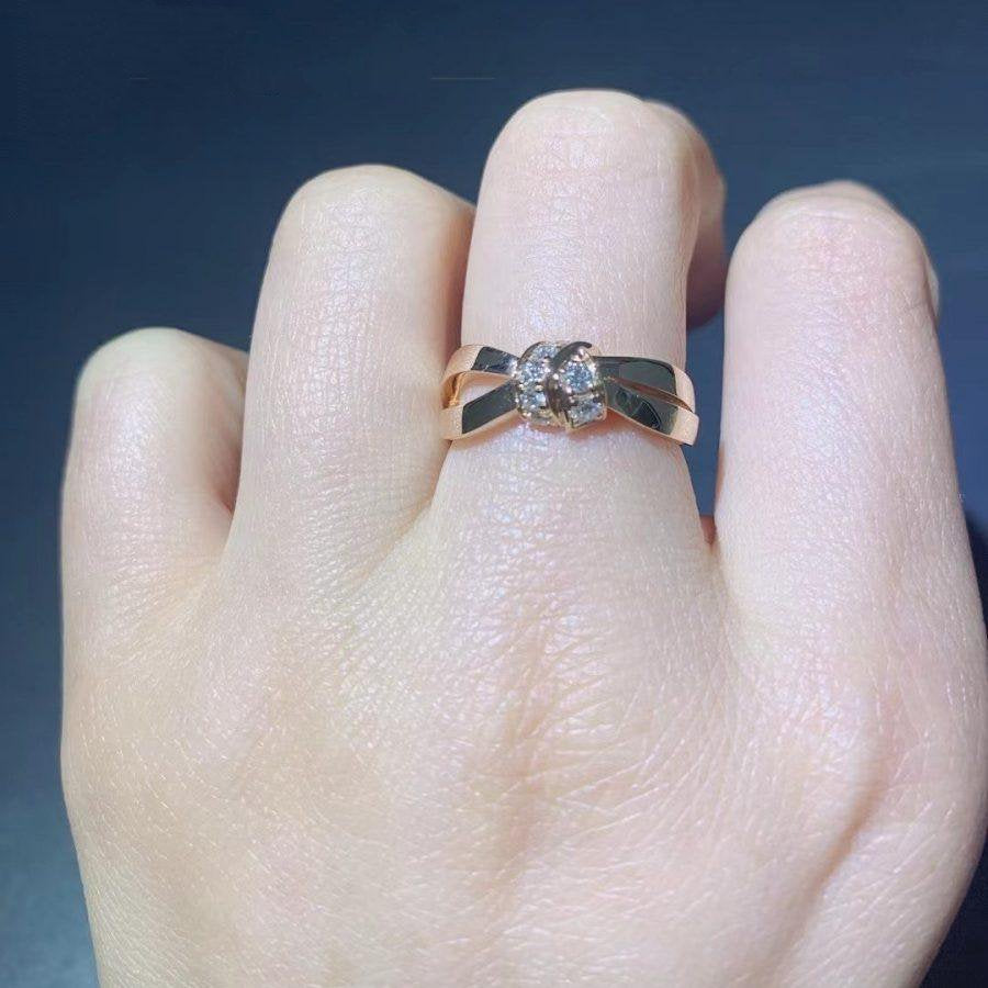 [Marin]LIENS RING PINK GOLD DIAMOND