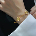 [⭐Shinejoy] CLOVER 5 MOTIF LASER BRACELET COLLECTION