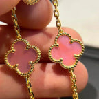 [⭐Shinejoy] BRACELET TRÈFLE À 5 MOTIFS EN NACRE ROSE COLLECTION