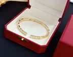 [Marin jewelrys]LOVE DIAMOND OPEN  BRACELET