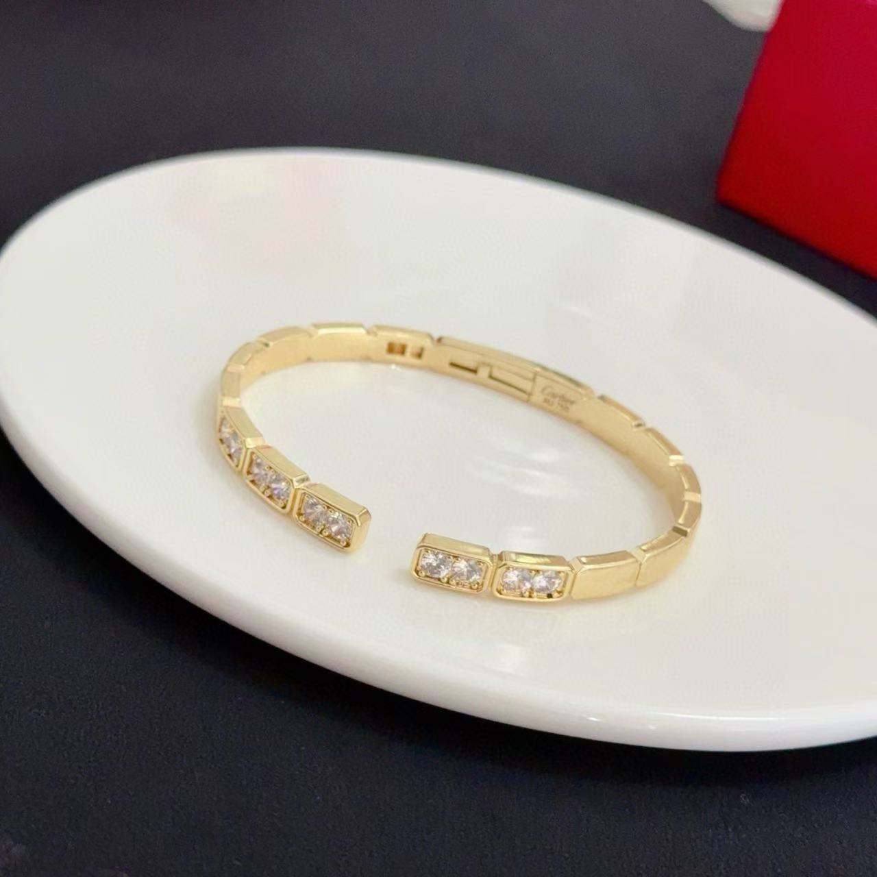 [Marin jewelrys]LOVE DIAMOND OPEN  BRACELET