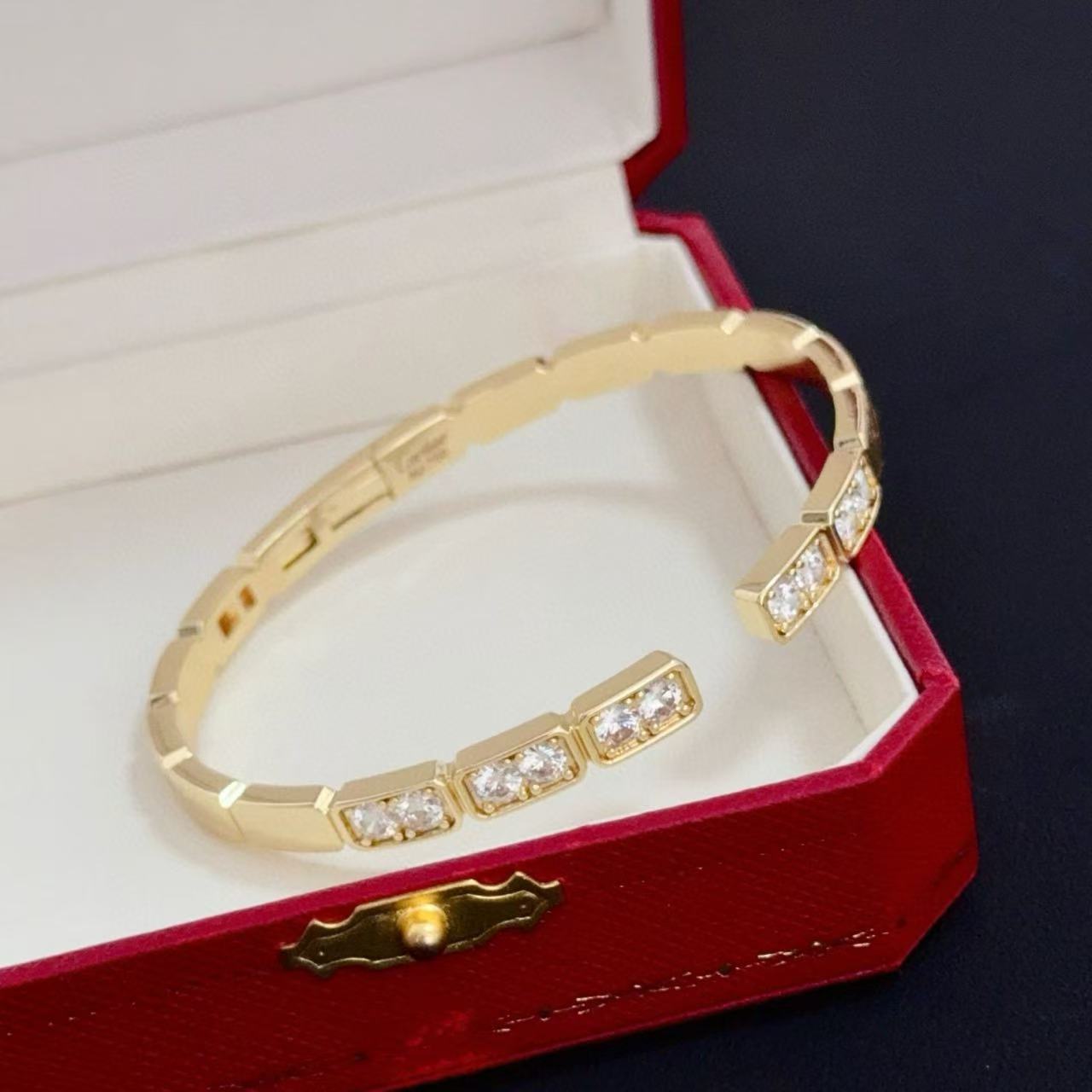 [Marin jewelrys]LOVE DIAMOND OPEN  BRACELET
