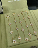 [Marin]CLOVER 20 MOTIFS FULL-DIAMOND NECKLACE