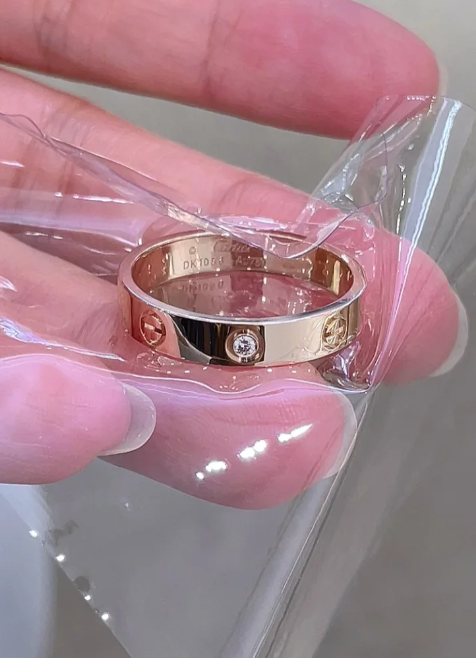[Marin]LOVE RING 4MM 1 DIAMOND