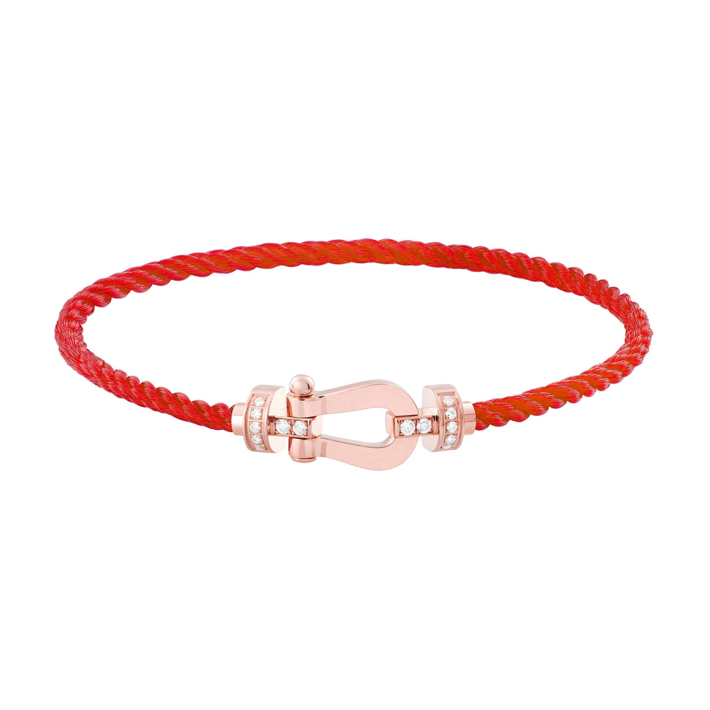 [Marin]FORCE 10 HALF DIAMOND PINK GOLD RED CORDERI LARGE AND MEDIUM MODEL