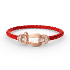 [Marin]FORCE LARGE HORSESHOE HALF DIAMOND BRACELET ROSE GOLD