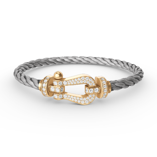 [Marin]FORCE LARGE HORSESHOE FULL DIAMOND BRACELET GOLD