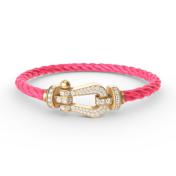 [Marin]FORCE LARGE HORSESHOE FULL DIAMOND BRACELET GOLD