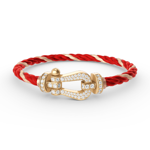 [Marin]FORCE LARGE HORSESHOE FULL DIAMOND BRACELET GOLD