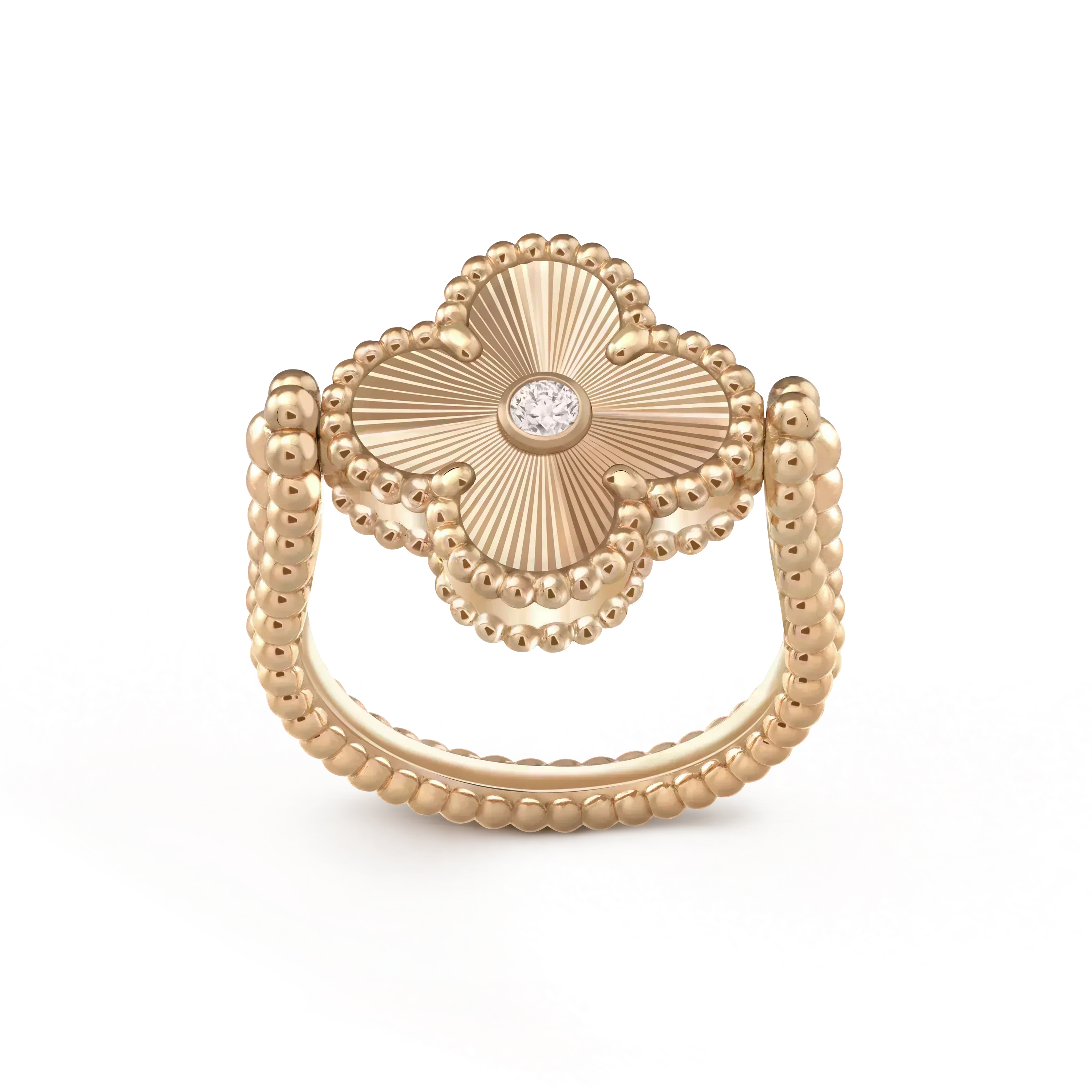 [Marin]CLOVER RIVERSIBLE ROSE GOLD RING
