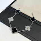 [⭐Shinejoy] COLLECTION DE BRACELETS CLOVER 5 MOTIFS ONYX