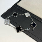 [⭐Shinejoy] COLLECTION DE BRACELETS CLOVER 5 MOTIFS ONYX